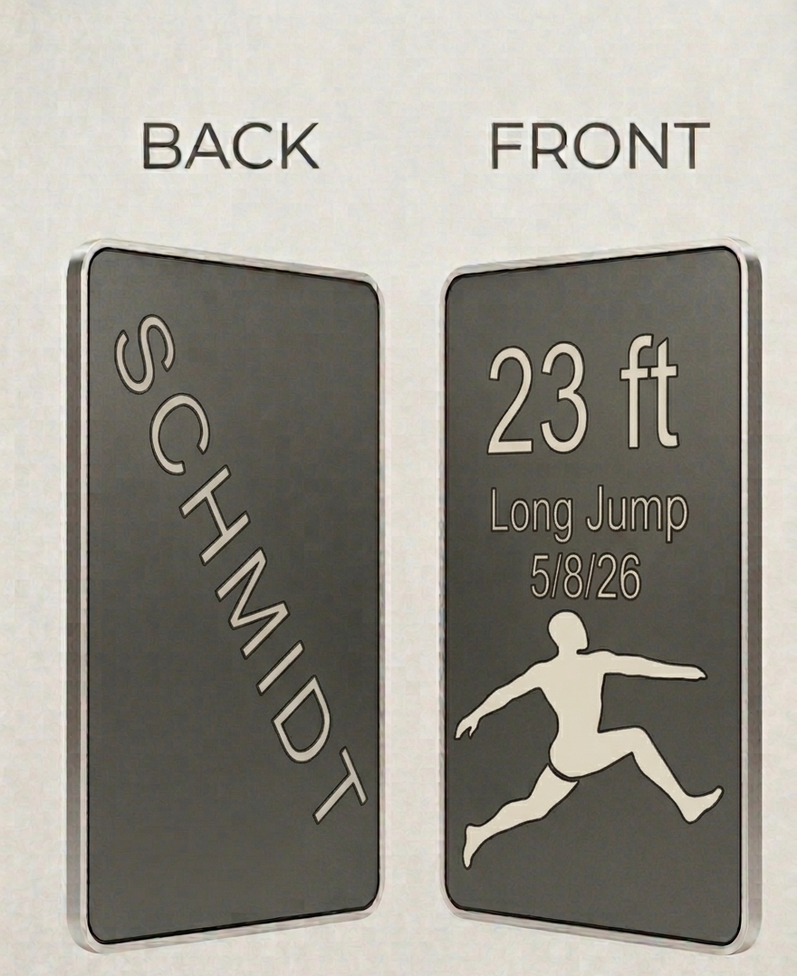 Long Jump PR Card